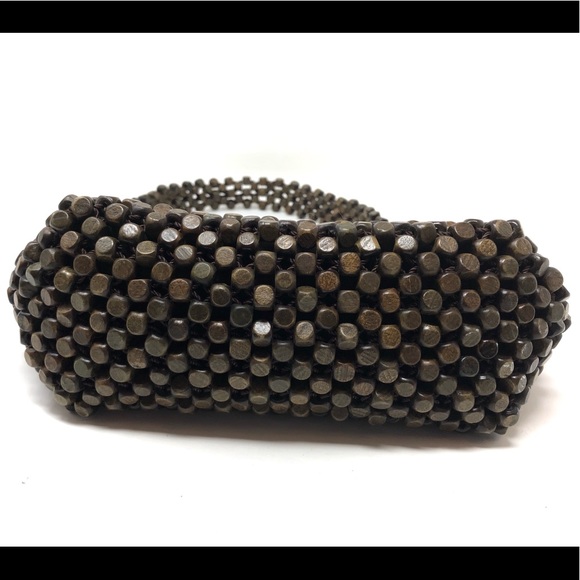 The Sak Wood Beaded Hobo Bag Boho Chic Earthy - Picture 6 of 8